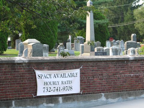 Cemetery overcrowding Sea Bright NJ politicians, Dina Long, dead people,